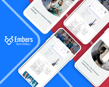 Healthcare Staffing Services Website Layout