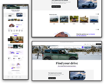 Taxi Booking, Transportation & Car Rental Website Layout