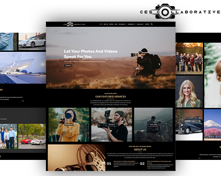 Website Template for Video Production and Photoshoot Services