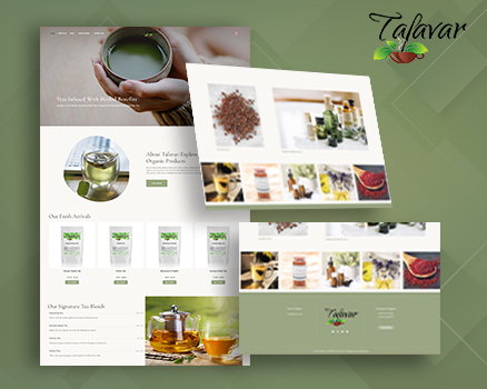 Versatile E-Commerce Website Theme for Organic Teas