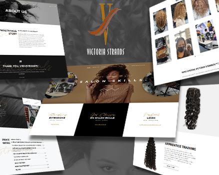 Premium Website Design for Hair Extensions and Beauty Salon