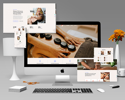 Attractive Spa Oil Massage & Skin Therapy Website Theme