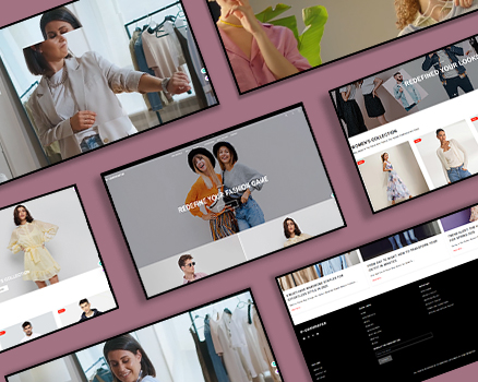 Unique E-commerce Website Layout for Online Shopping