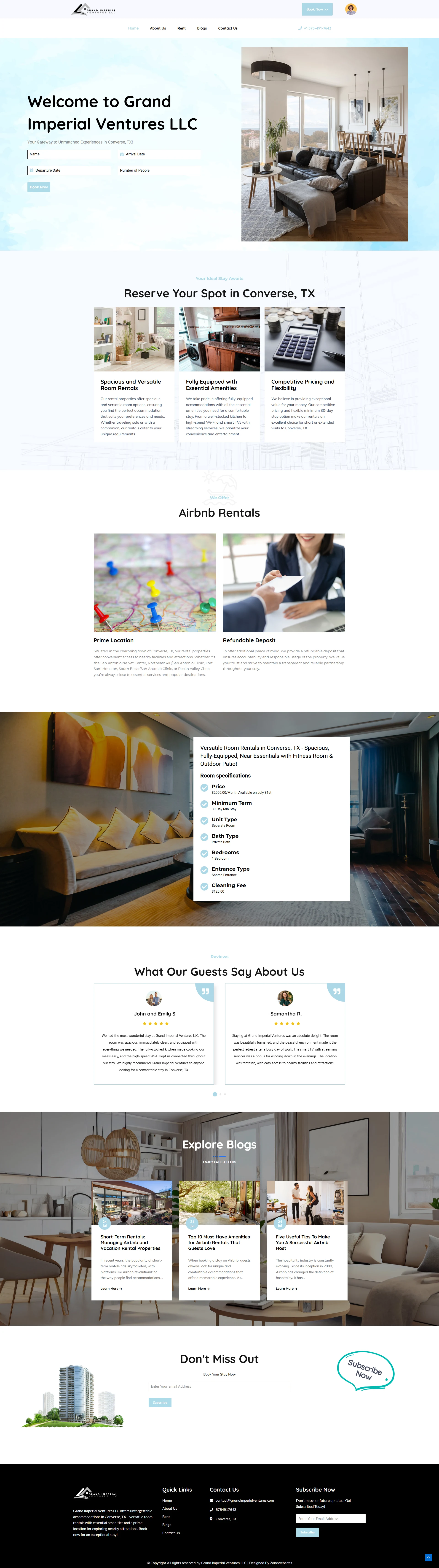 Airbnb Rentals Website Theme for Easy Booking