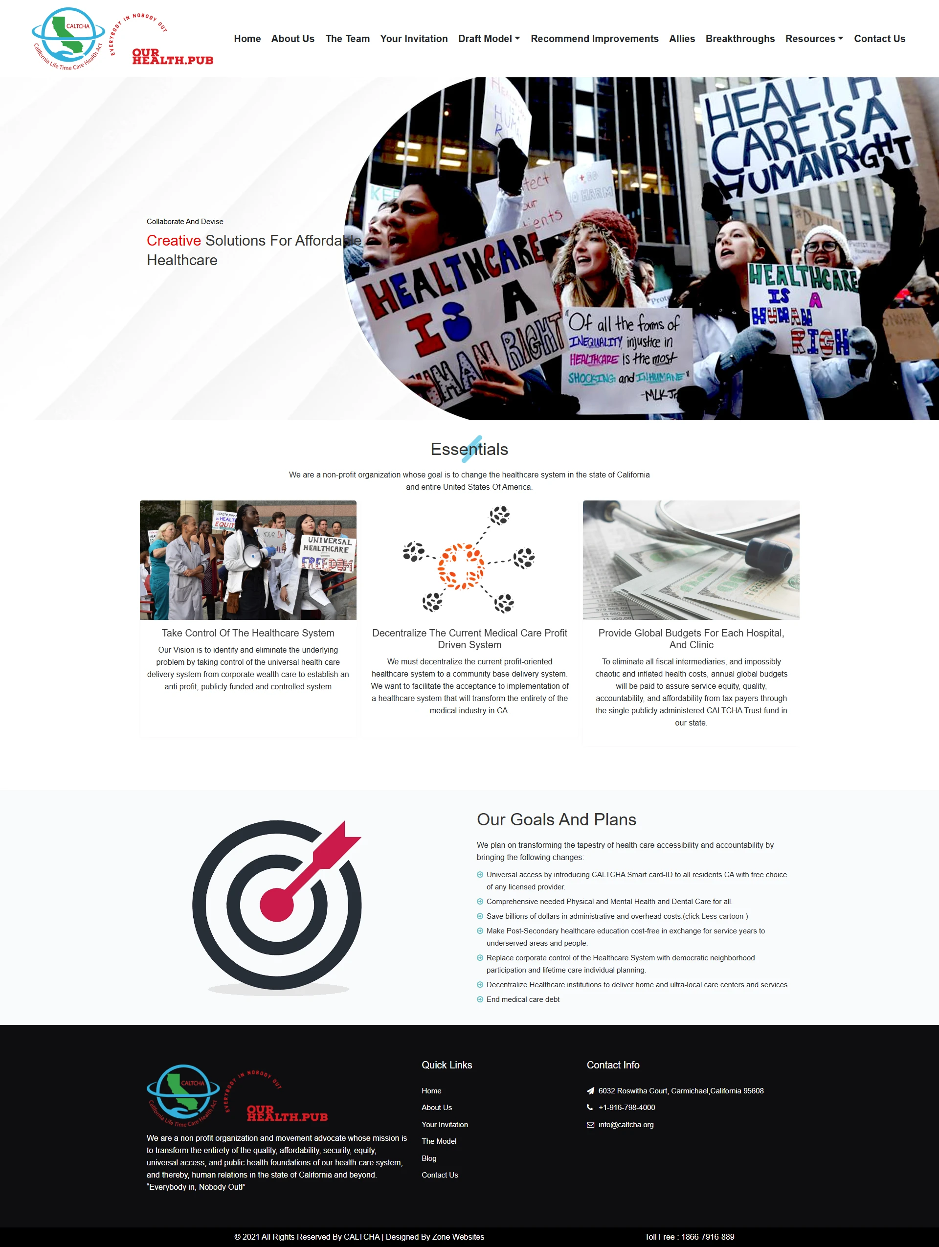 Non-Profit Health Awareness Campaigns Website Design
