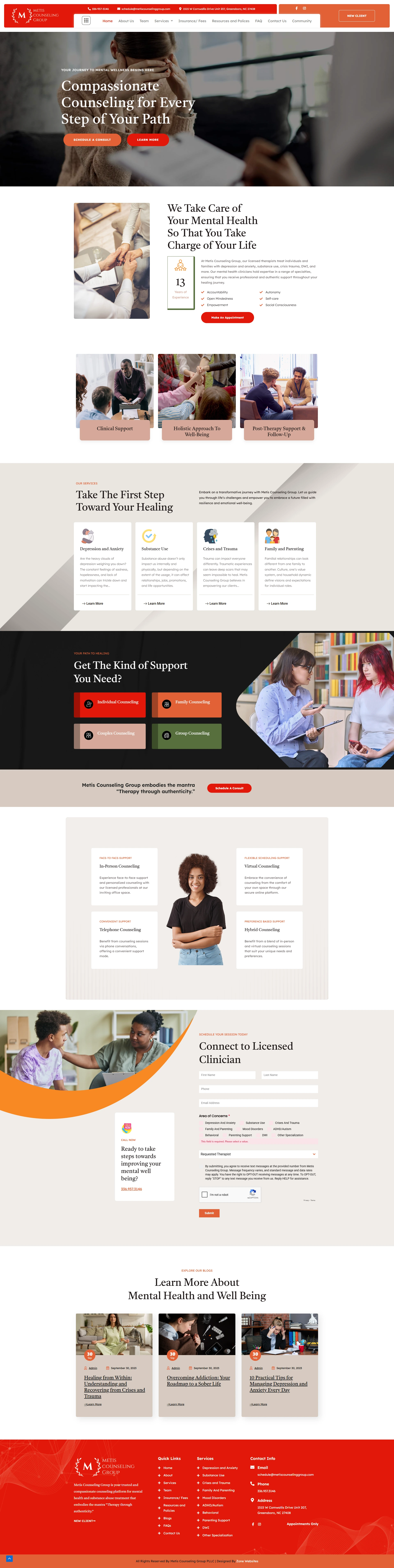 Psychiatrist Mental Health Care Centre Website Template