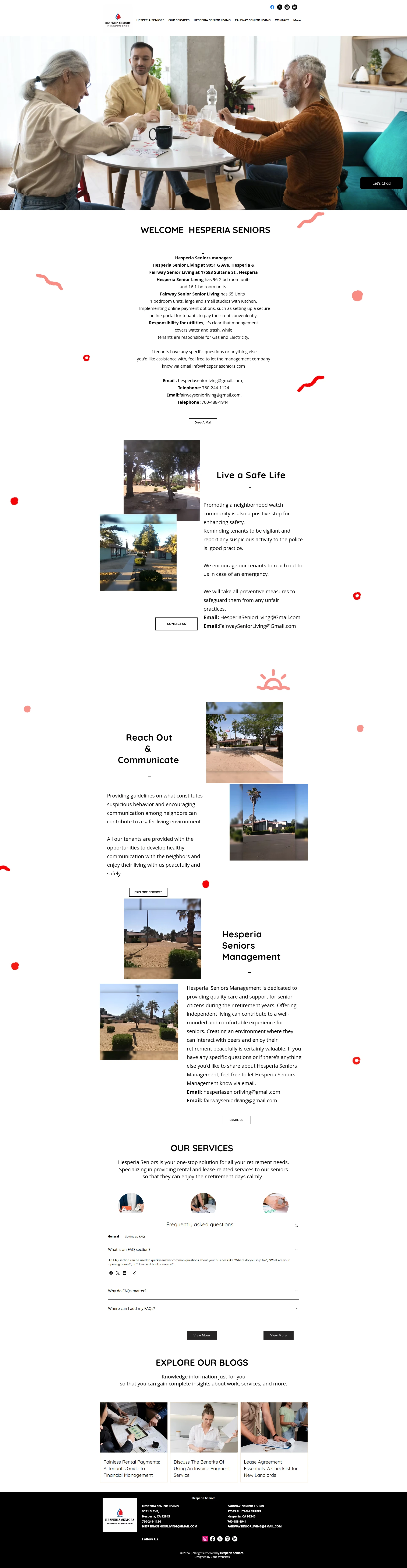 Rental & Lease-Related Services for Seniors Website Theme